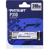 Накопитель SSD 240 GВ Patriot Р310 М.2 2280 РСИе NVMe 3.0х4 TLC (РЗ10P240GM28)