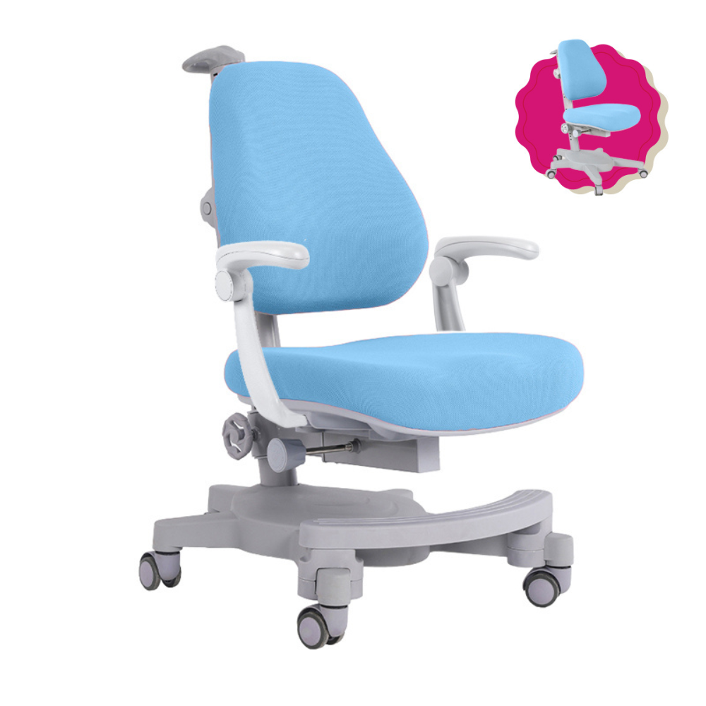 Дитяче ортопедичне крісло Cubby Solidago Blue з підлокітниками