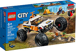 Конструктор Лего Сіті Пригоди на позашляховику 4x4 Lego City 60387