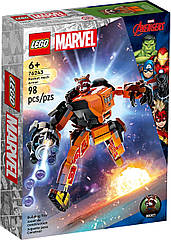 Конструктор Лего Супергерой Робоброня Єнота Ракети Lego Super Heroes 76243