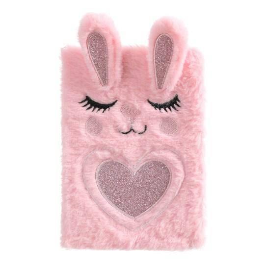 Пухнастий блокнот Зайчик рожевий, А5