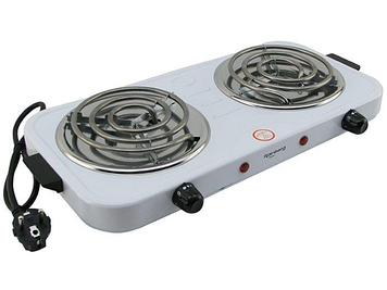 Плита електрична Rainberg RB-888 1200W | Електроплита спіральна настільна двоконфоркова