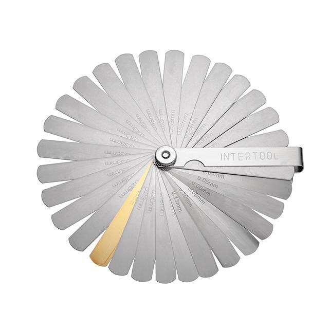 Комплект щупів 0,04-0,88 мм 32 од. INTERTOOL AT-0004, фото 1