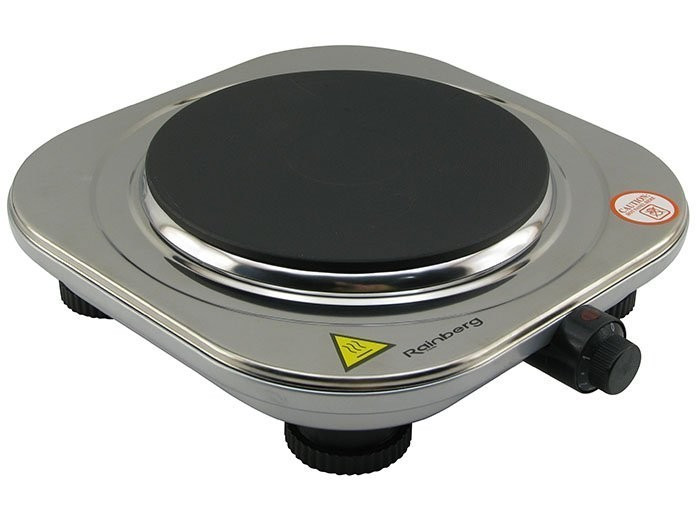 Плита електрична Rainberg RB-009 2000W | Електроплита дискова настільна одноконфоркова