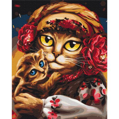 Картина за номерами "Сім'я котиків ©Маріанна Пащук " ★★★★★ [tsi195524-TSI]