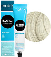 Стойкая крем-краска для осветления волос Matrix SoColor Pre-Bonded Ultra Blonde UL-A+ ультра блонд пепельный,