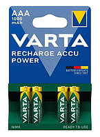 Батарейка Varta AAA/HR03 (1.2V, Ni-Mh, 1000mAh, блистер, 4шт)