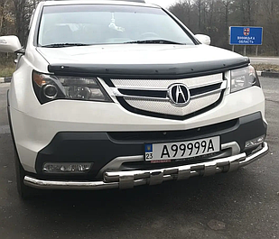 Кенгурятник передній захист ус шарк (нерж) Acura MDX 2007-2013