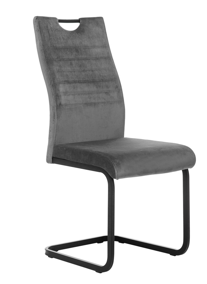 Стілець S-121 сірий велюр / чорний TM Vetro Mebel