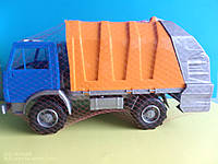 Іграшка Камаз сміттєвоз великий зі сміттєвими баками Orion Х-1