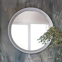 Зеркало настенное Фемели круглое в серебряной раме ТМ Миро-Марк