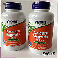 Now Cascara sagrada, Каскара 450 мг, 100 капсул