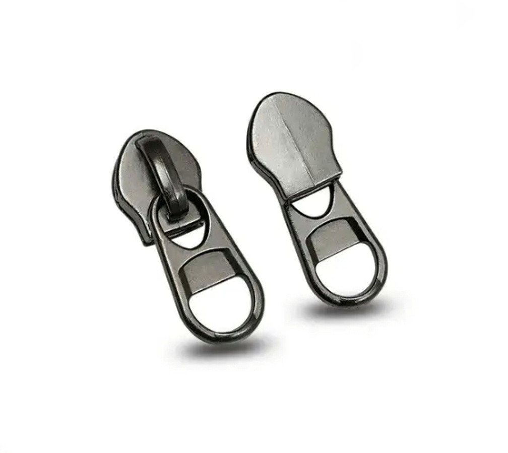 Бігунок для спіральної блискавки (Тип 8) 100шт/уп шот темний нікель