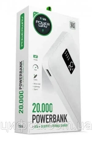Powerbank Power Way TX-23 20000mAh, фото 1