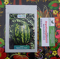 Насіння кавуна Кримсон Світ (Innova Seeds), 100 насінин - скоростиглий, середньоранній сорт з округлими смугастими плодами