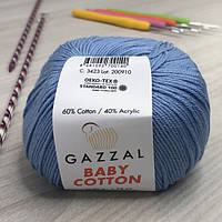 Пряжа Gazzal Baby Cotton цвет 3423 Перванш КР