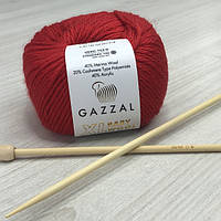 Пряжа Gazzal Baby Wool XL цвет 811 Красный КР