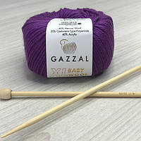 Пряжа Gazzal Baby Wool XL цвет 815 Фуксия КР