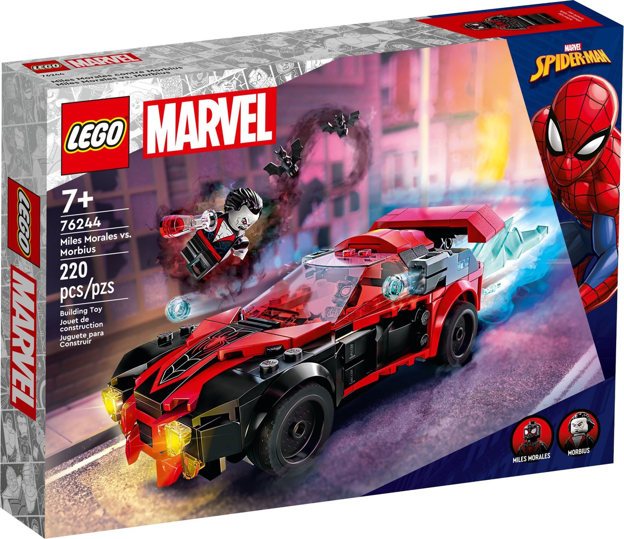 Лего Супергерої Людина-павука Майлз Моралес проти Морбіуса Lego Super Heroes 76244