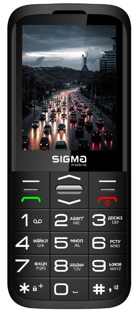 Телефон Sigma Comfort 50 Grace CF212 Black UA UCRF