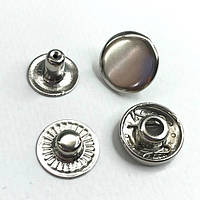 Кнопка Альфа - 15мм Никель (50шт.) (103303) КР