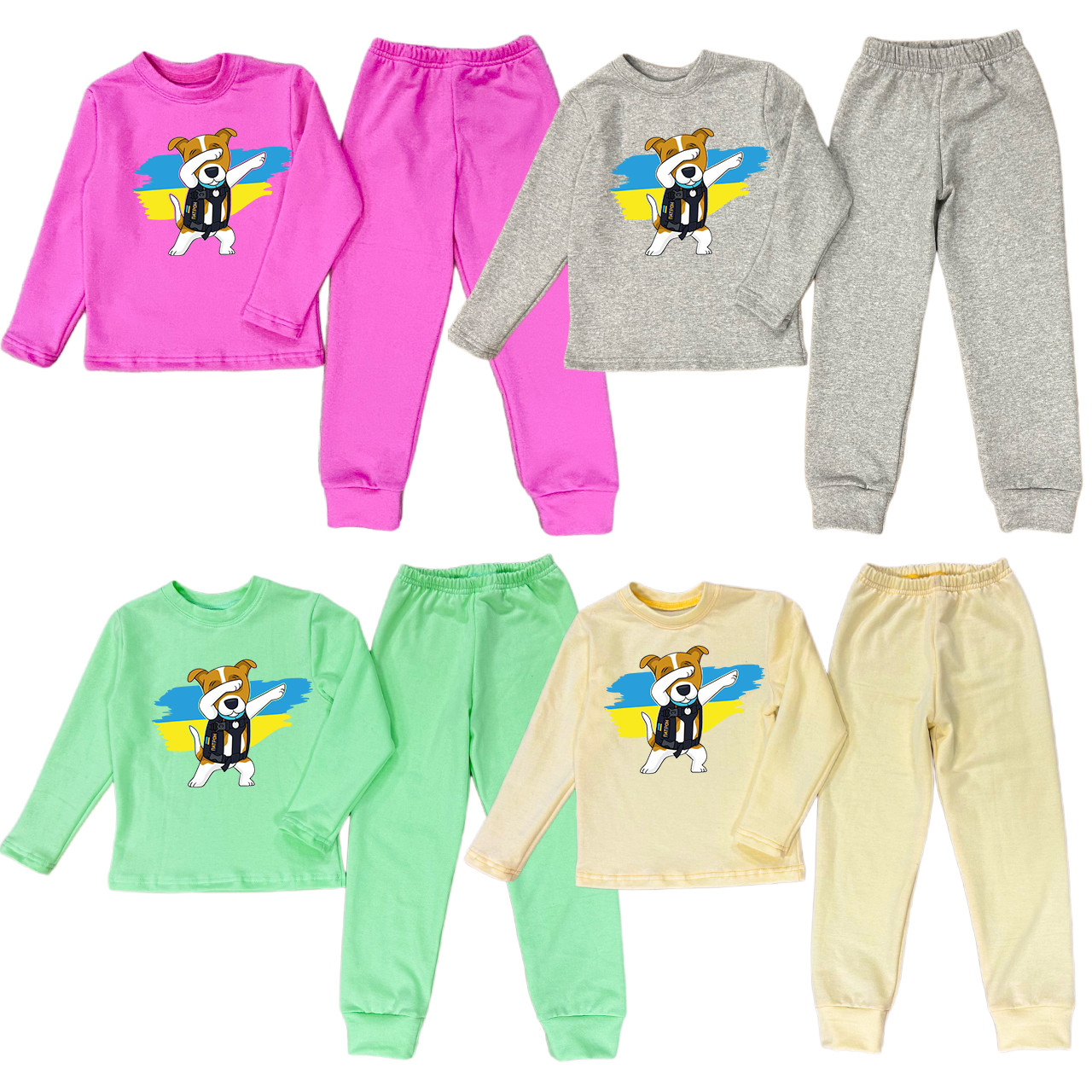 Утеплена дитяча піжама на дівчинку Патрон Пес, 4-12 років, фото 1