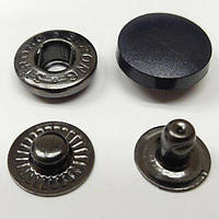 Кнопка Альфа с Черной пластиковой шляпкой 17мм (50шт.) (105505) КР