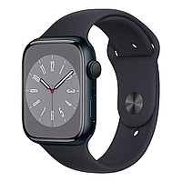 Apple Watch 8 41mm Midnight Aluminium Case with Black Sport Band New No Box