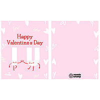 Подарочная открытка "Happy Valentine's Day"