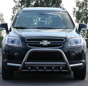 Передній захист кенгурятник на Chevrolet Captiva 2006-2011