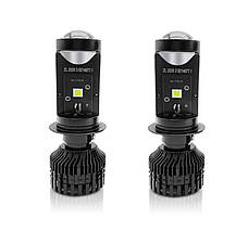 Світлодіодні LED-лампи з лінзою KEEDO H7 (MINI LED LENS) 20000 LM 6500 K 9 V — 16 V 90 W, фото 3