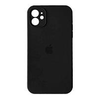 Чехол Silicone Case iPhone 11 Black (18) (Square Border)