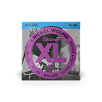 Струны для электрогитары D'ADDARIO EXL120 XL NICKEL WOUND SUPER LIGHT (09-42)