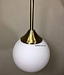 Бронзове сучасне бра на 1 лампу "Bulb" (52-W4412-1 BRZ+WH), фото 8