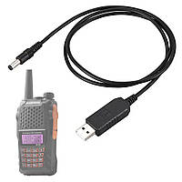 Зарядное устройство USB для рации Baofeng / Зарядный кабель для радиостанций / Шнур для зарядки рации
