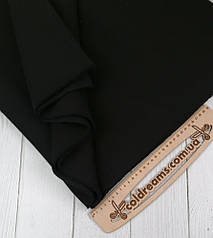 Тринитка с НАЧІСОМ Чорна 320, щільність 320 г/м2 ВІДРІЗ 0.95см- висвітлення ,фабричні смуги окрасу