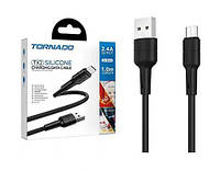 Кабель Micro USB Tornado TX2 1m black