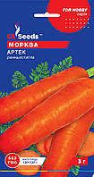 Насіння морква Артек (3 г) ранньостигла, For Hobby, TM GL Seeds