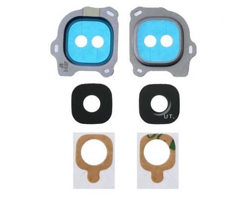 Скло камери Samsung J6 2018/J600 з фіолетовою рамкою, фото 1