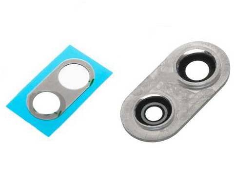 Скло камери Huawei P Smart Plus (2018) зі сріблястою рамкою, фото 1