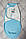 Пелюшка-кокон Раета, трикотаж на байці, на липучці, блакитна 0-1 міс, фото 4