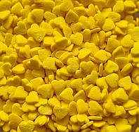 Посипка цукрова сердечки жовті