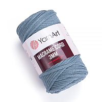 Пряжа для вязания YarnArt Macrame Cord 3 mm. 250 г. 85 м. Цвет - серо голубой 795