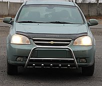 Передній захист кенгурятник WT003 42мм нерж Chevrolet Lacetti 2002-