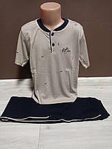 Дитяча підліткова піжама для хлопчика Туреччина Berrak на 6-8 років кава футболка та штани