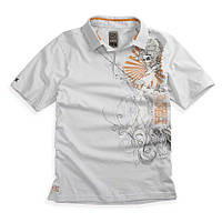 Поло FOX Inked Polo (Light Grey), L, L