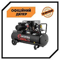 Компрессор ременной INTERTOOL PT-0012 100л, 1.8кВт, 220В, 10атм, 250л/мин TSH