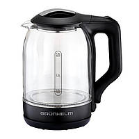Електрочайник 1.8 л. скляний (чорний) Grunhelm EKG-1843B