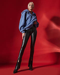 Жіночі лосіни 38 розміру в чорному кольорі Poliit 4018