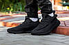 Кросівки чоловічі Adidas Yeezy Boost 350 Black Взуття Адідас Ізі Буст чорні легкі на літо, фото 2